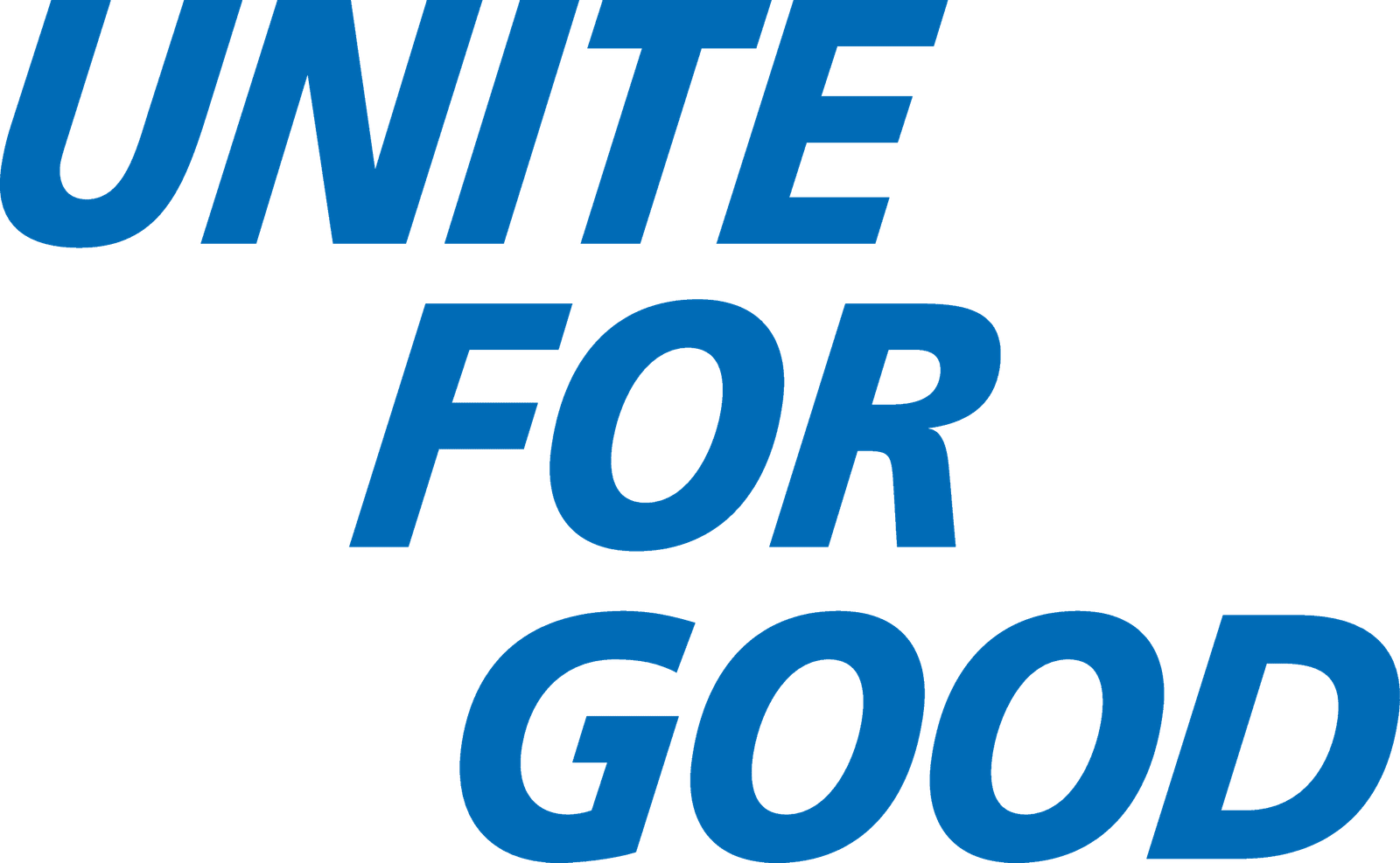 Banner UNITE FOR GOOD de la Rotary și cluburile Rotariene